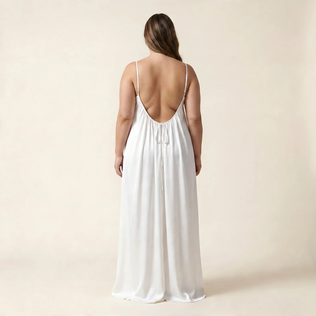 Vestido camil - Largo espalda descubierta