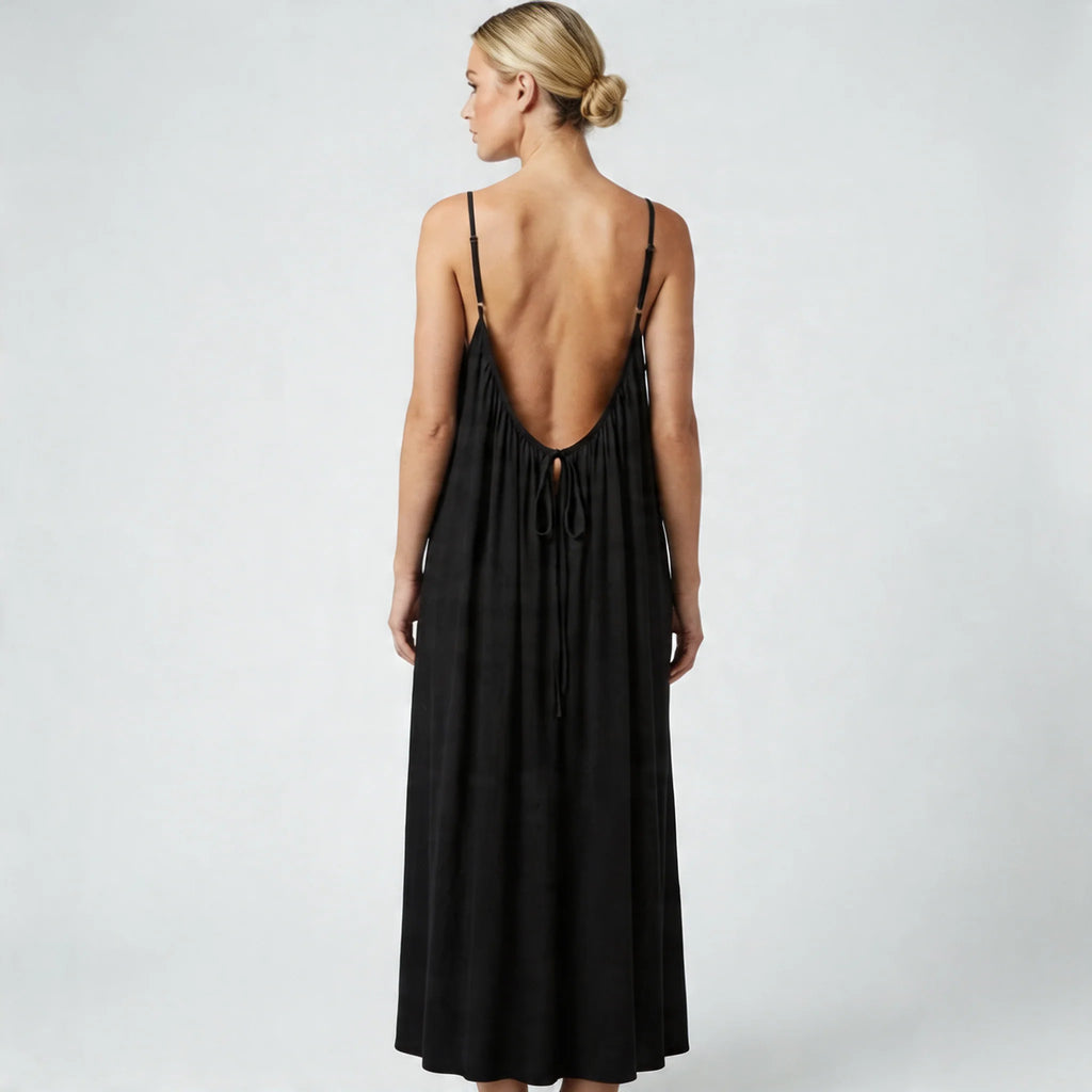 Vestido camil - Largo espalda descubierta