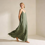 Vestido camil - Largo espalda descubierta