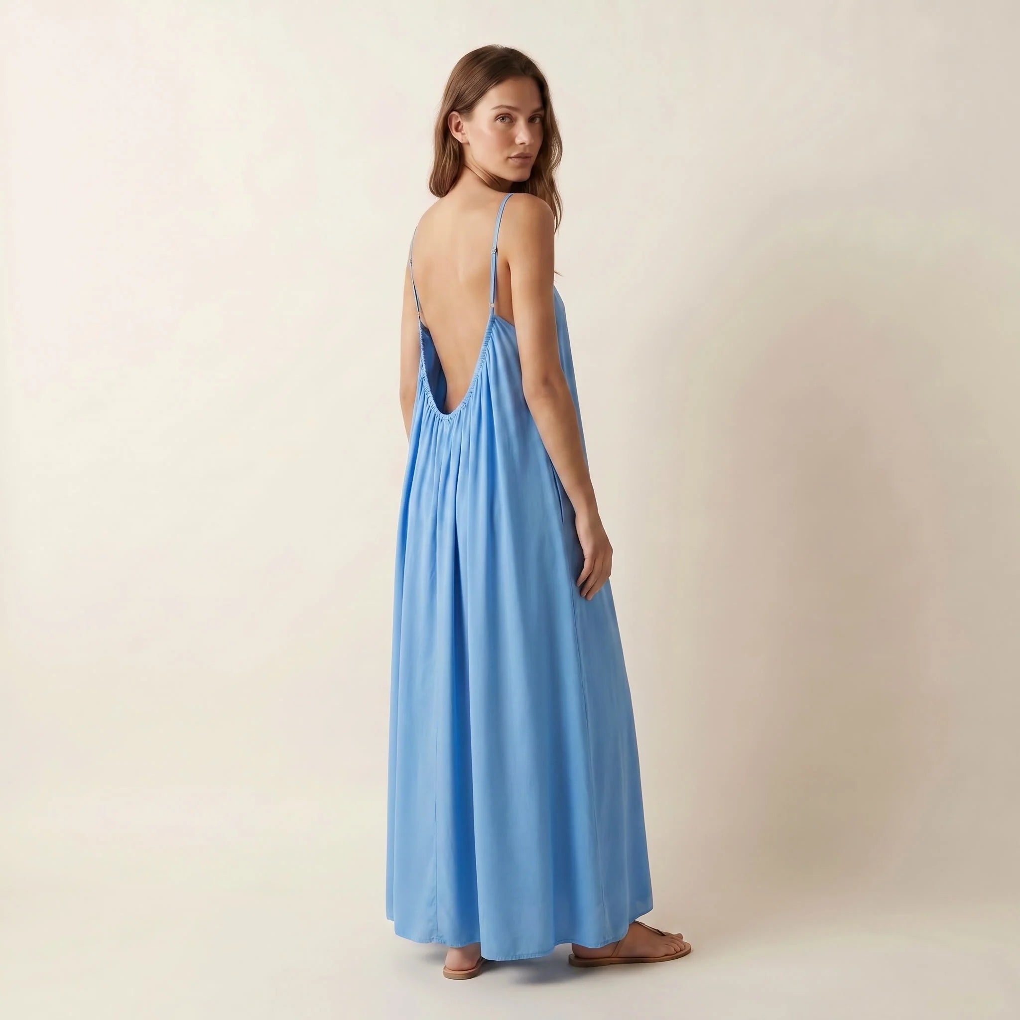 Vestido camil - Largo espalda descubierta