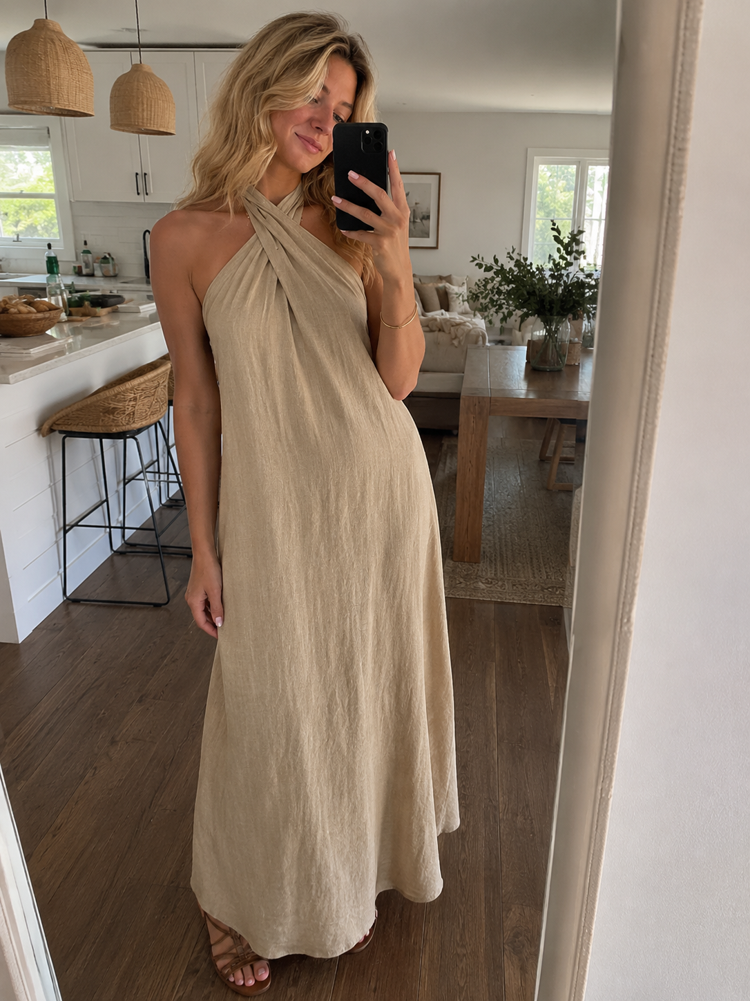 Vestido Ámbar Arena